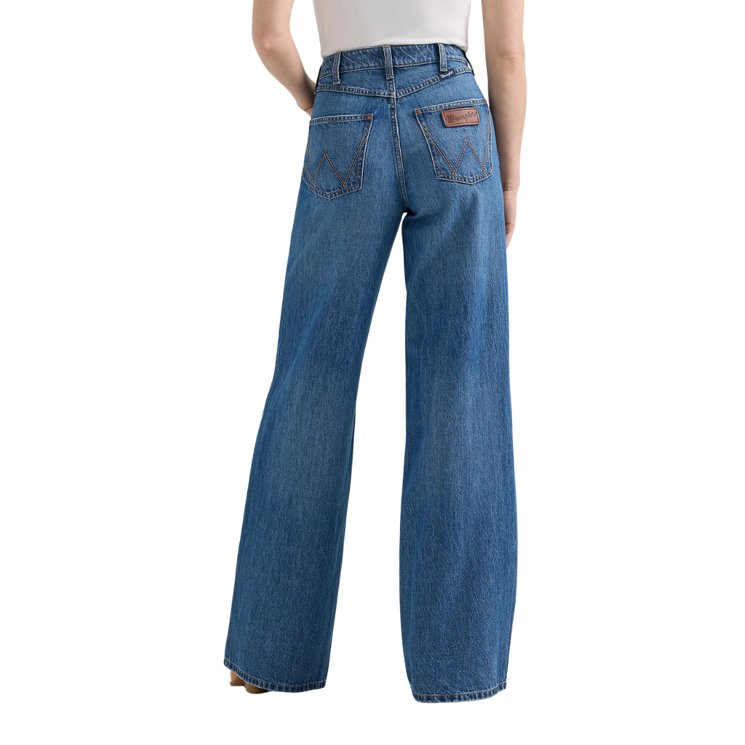 Wrangler Women's Retro Bailey High Rise Wide Yvette Jeans