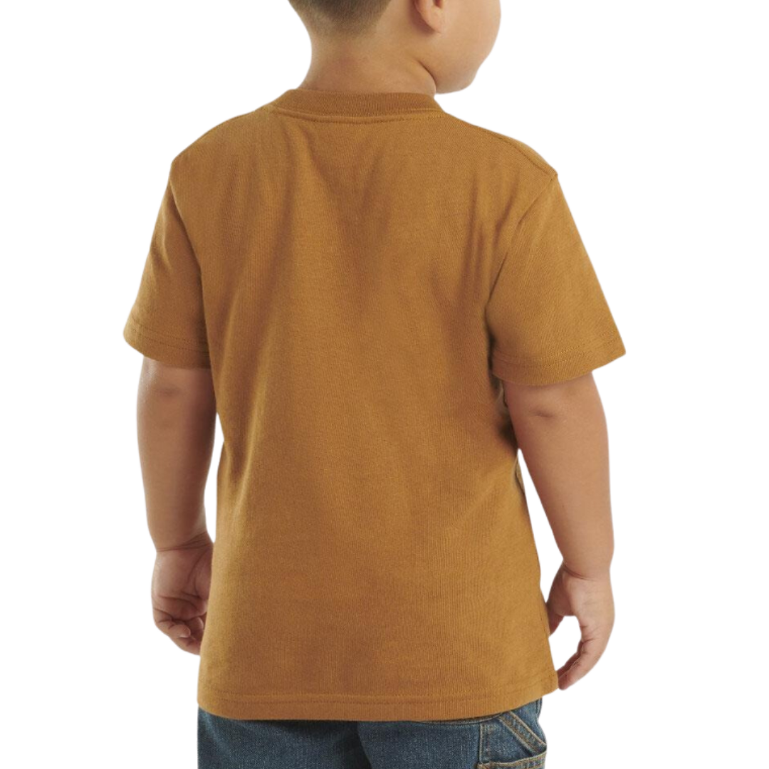 Carhartt Toddler Boy's Short Sleeve Tool Pocket Brown Shirt
