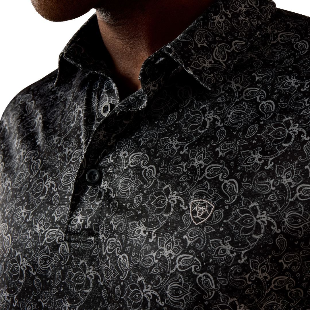 Ariat Men's All Over Print Geo Black Shirt