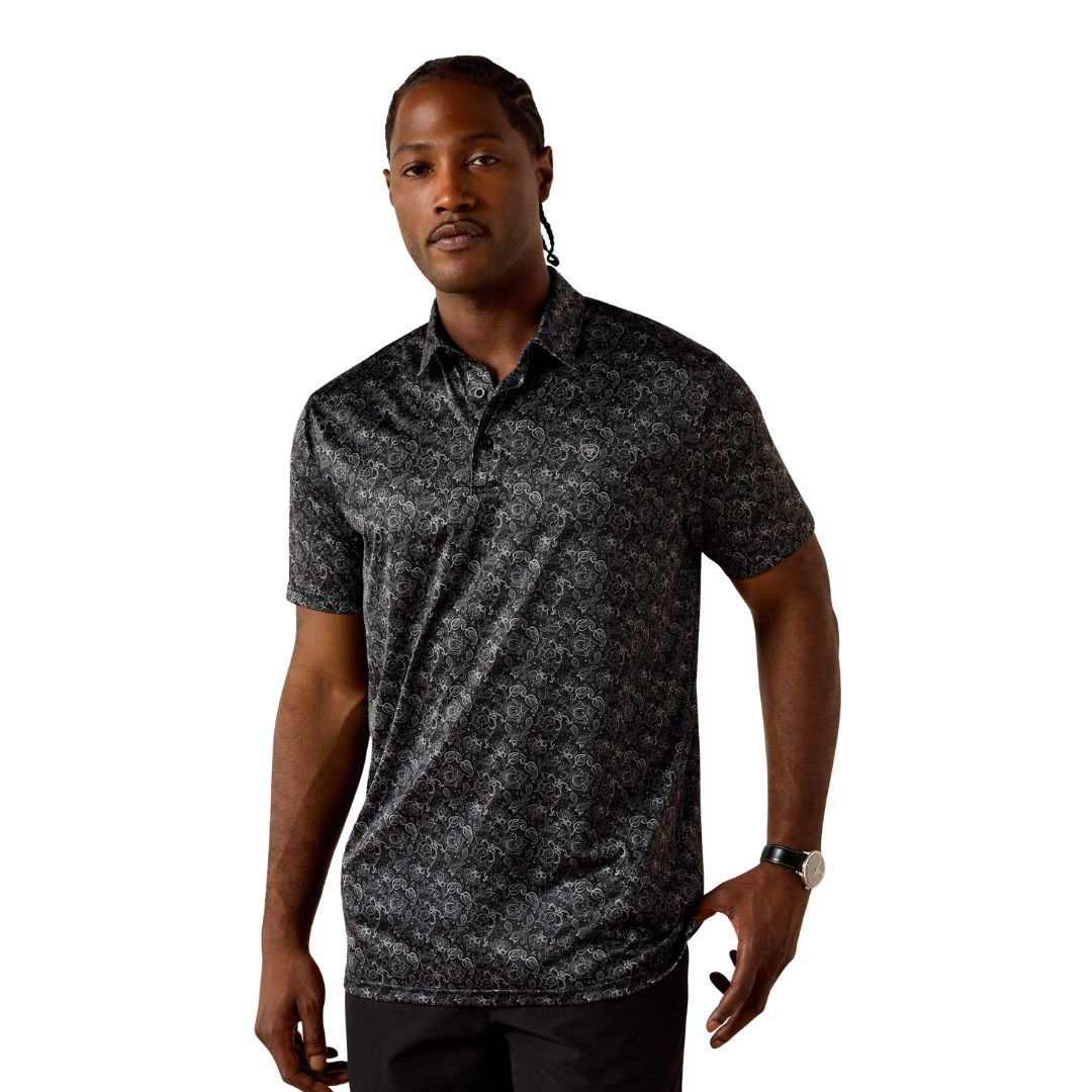 Ariat Men's All Over Print Geo Black Shirt