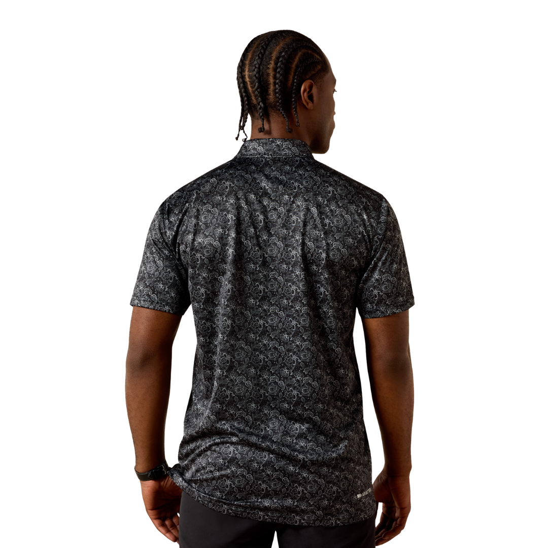 Ariat Men's All Over Print Geo Black Shirt
