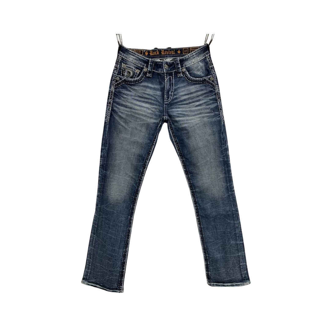 Rock Revival Men's Remington Straight Blue Jeans