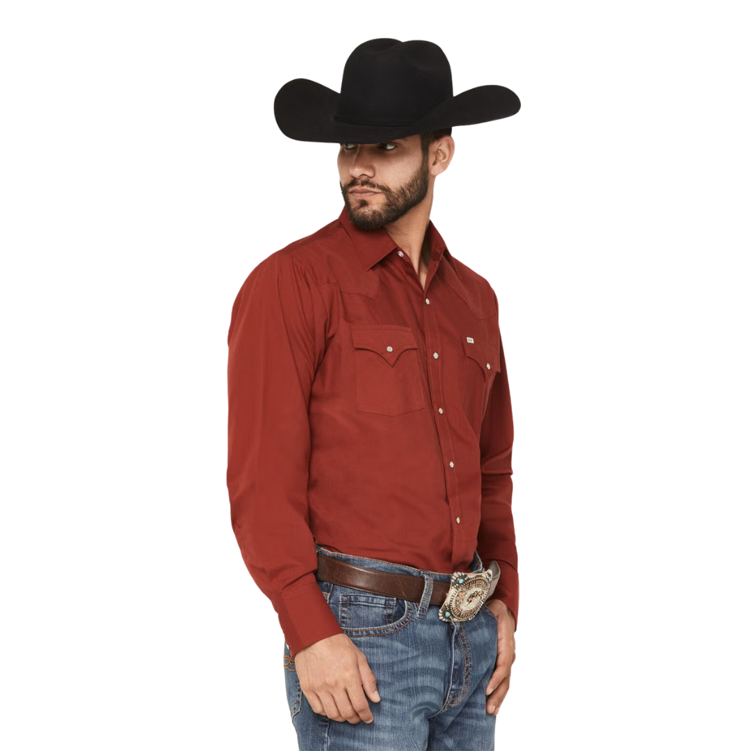 Ely & Walker Men's Western Ruby Red Shirt