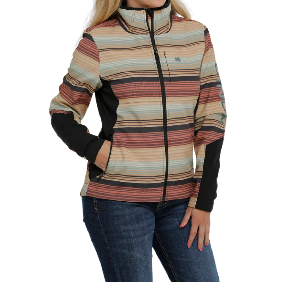 Cinch Women's Bonded Striped Multicolor Jacket