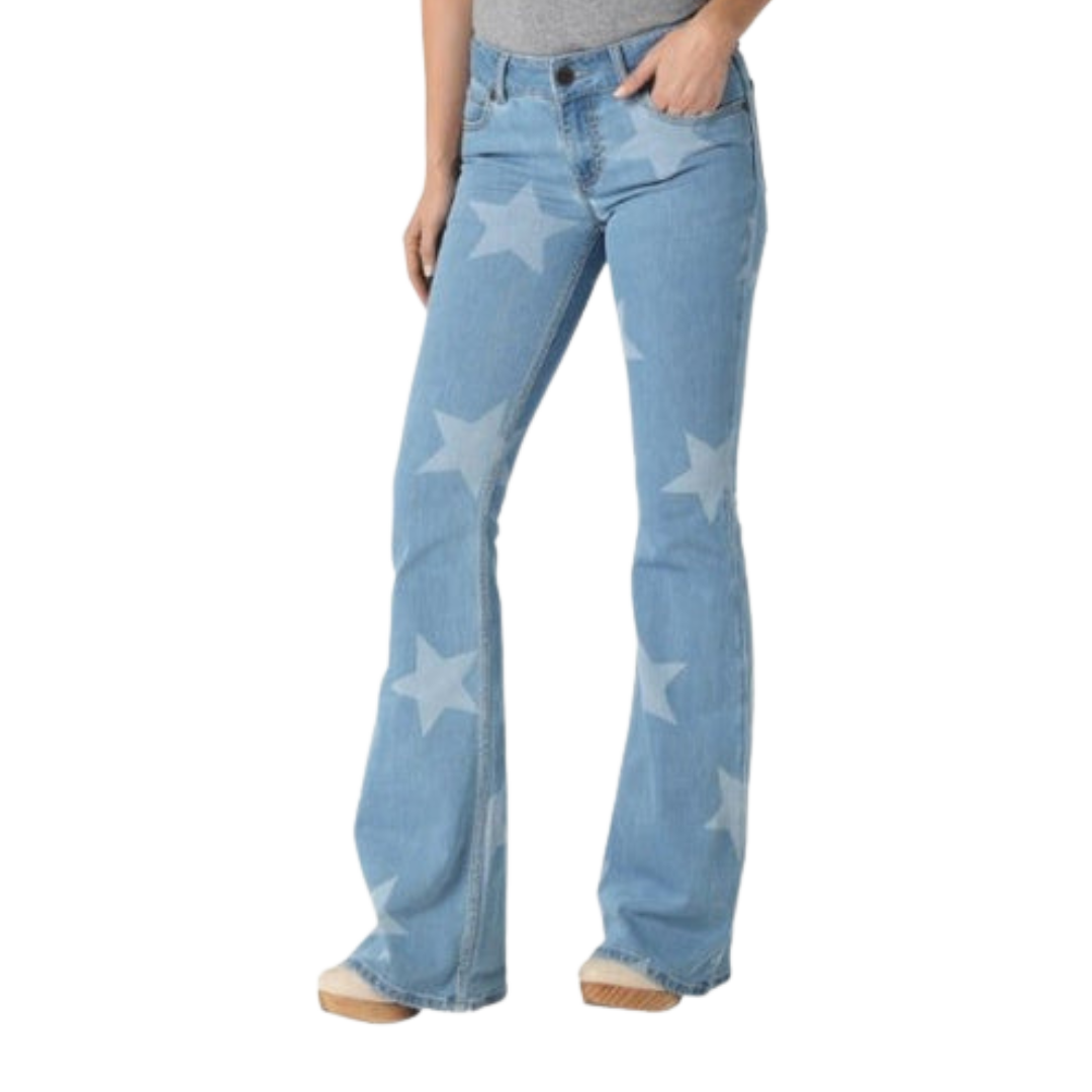 Wrangler Women's Retro Mid Rise Mae Alice Blue Jeans