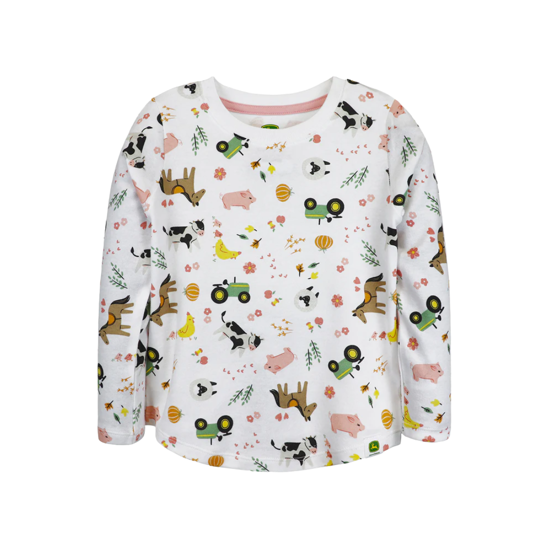John Deere Toddler Unisex Farm Life Multicolor Tee Shirt