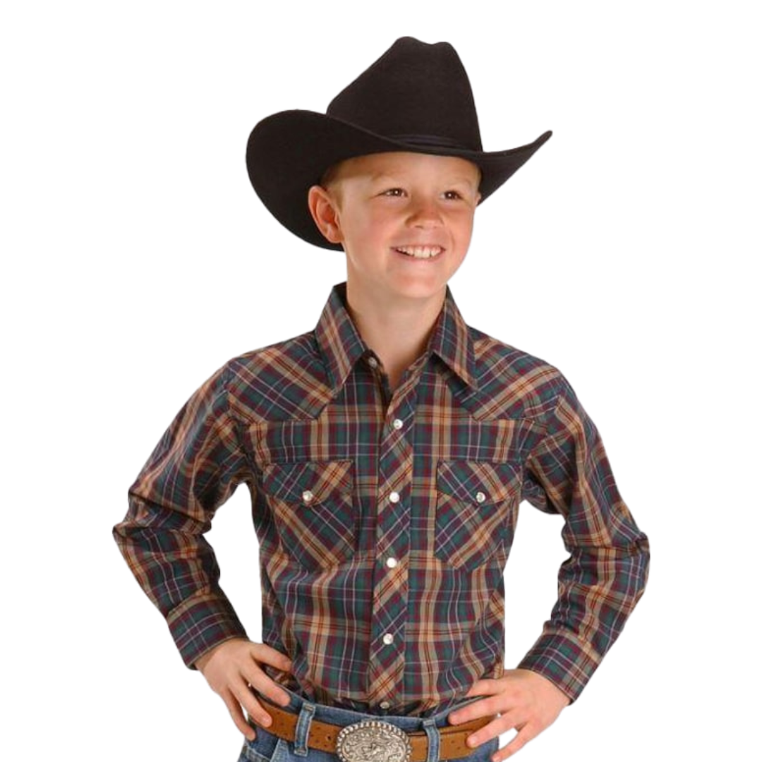 Wrangler Youth Boy's Assorted Plaid Multicolor Shirt