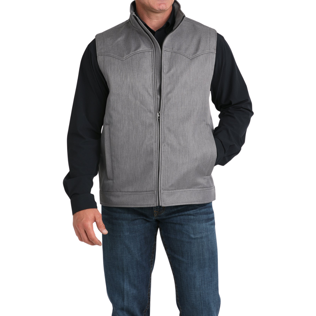 Cinch Men's Conceal Carry Bonded Grey Vest