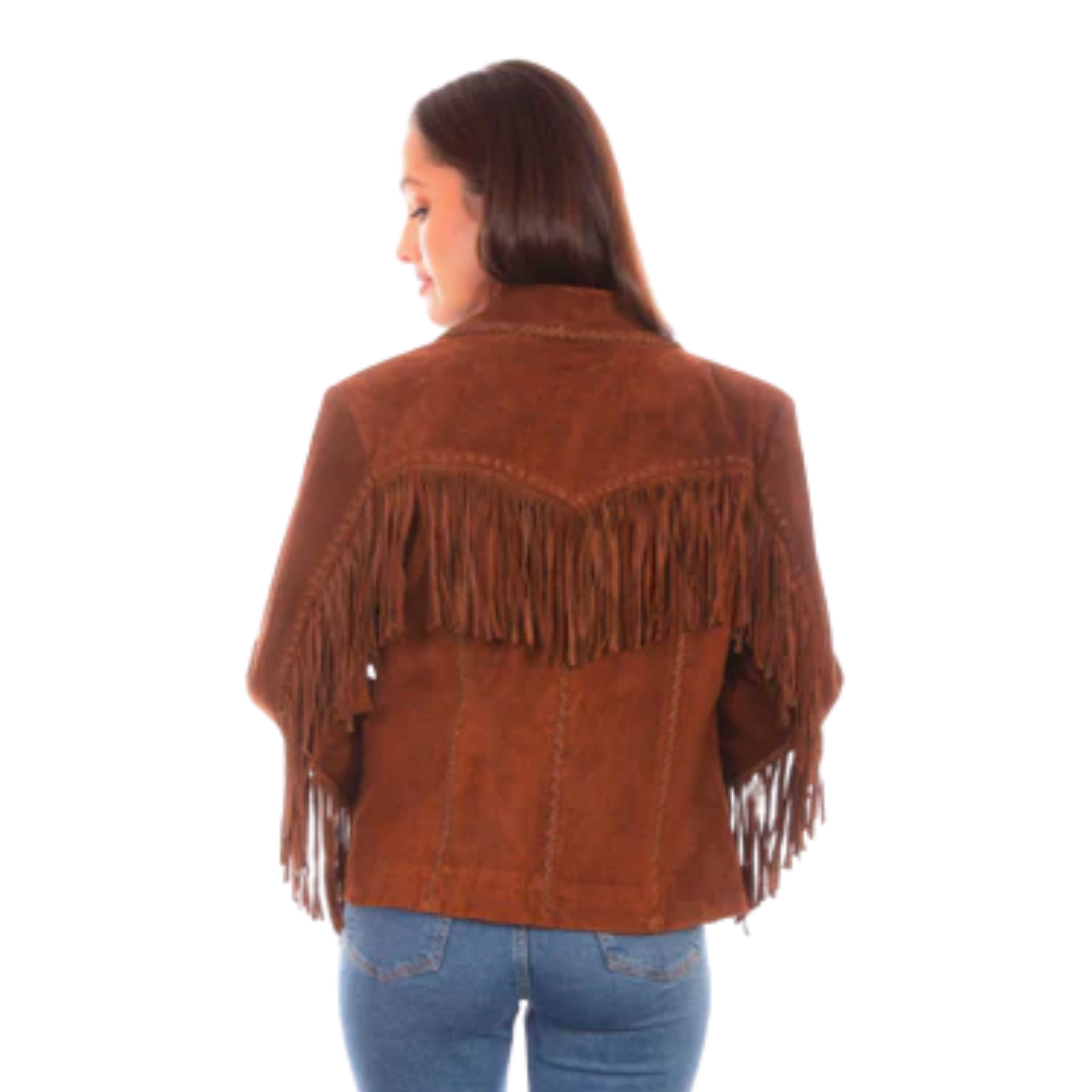 Scully Women's Suede Fringe Brown Jacket