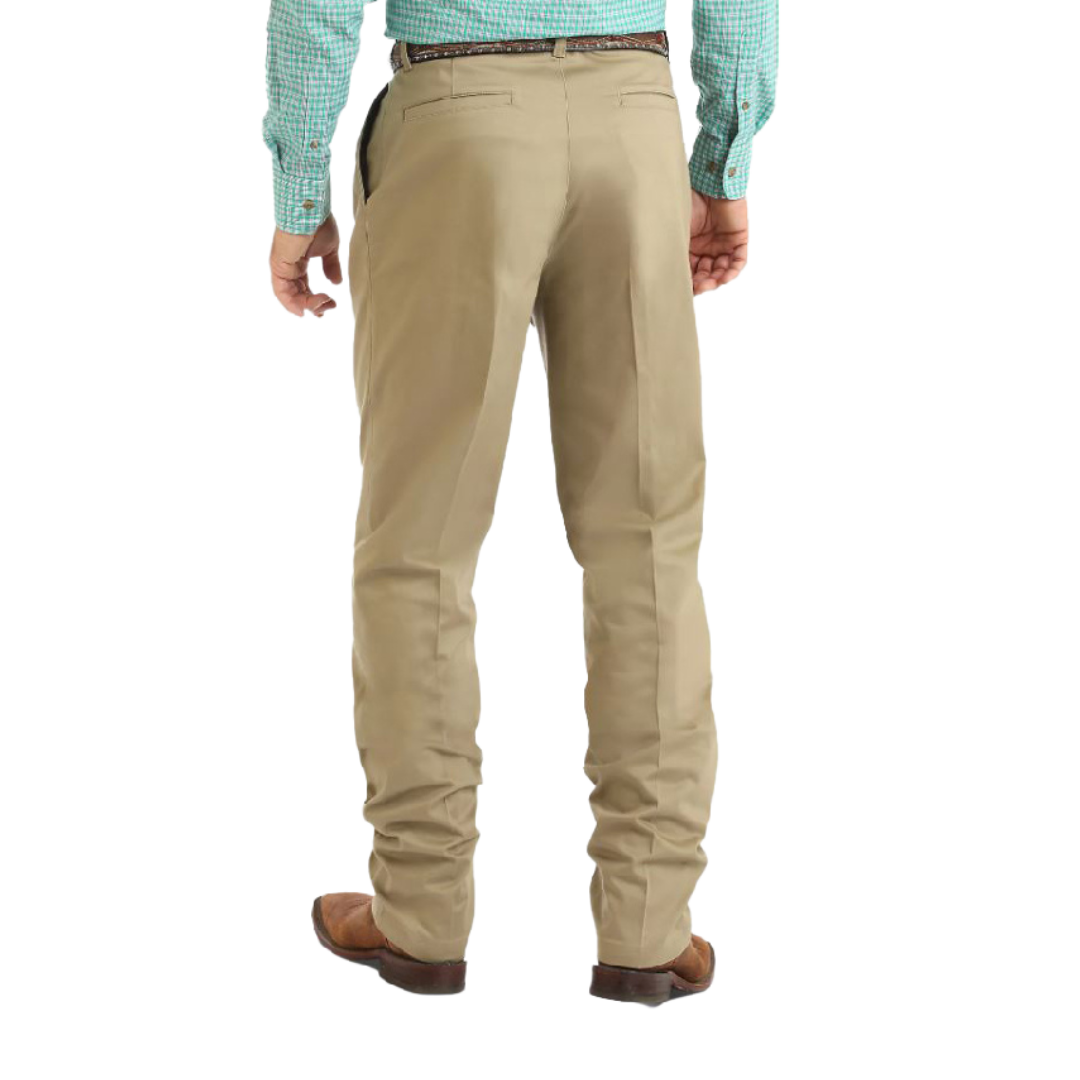 Wrangler Men's Riata Pleated High Casual Khaki Pants