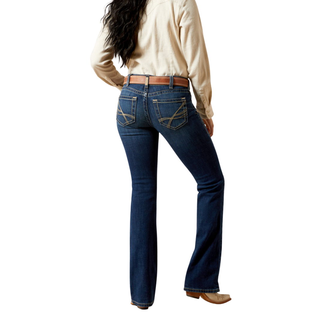 Ariat Women's Perfect Rise Adalynne Boot Cut Blue Jeans