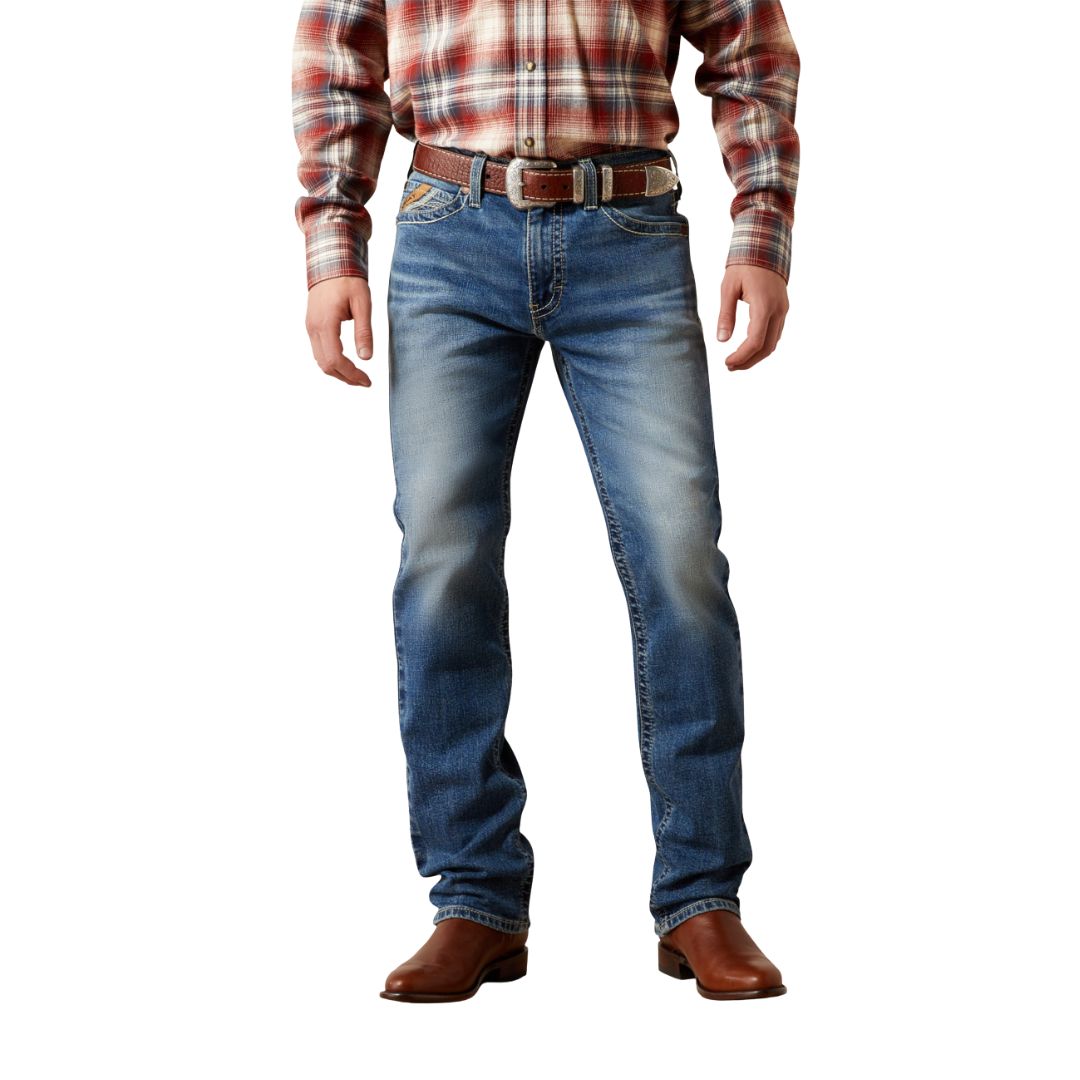 Ariat Men's M8 Modern Dean Straight Blue Jeans