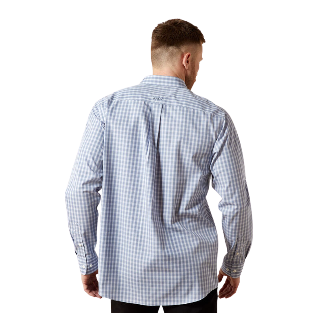 Ariat Men's Wrinkle Free Brett Fitted Grey Shirt