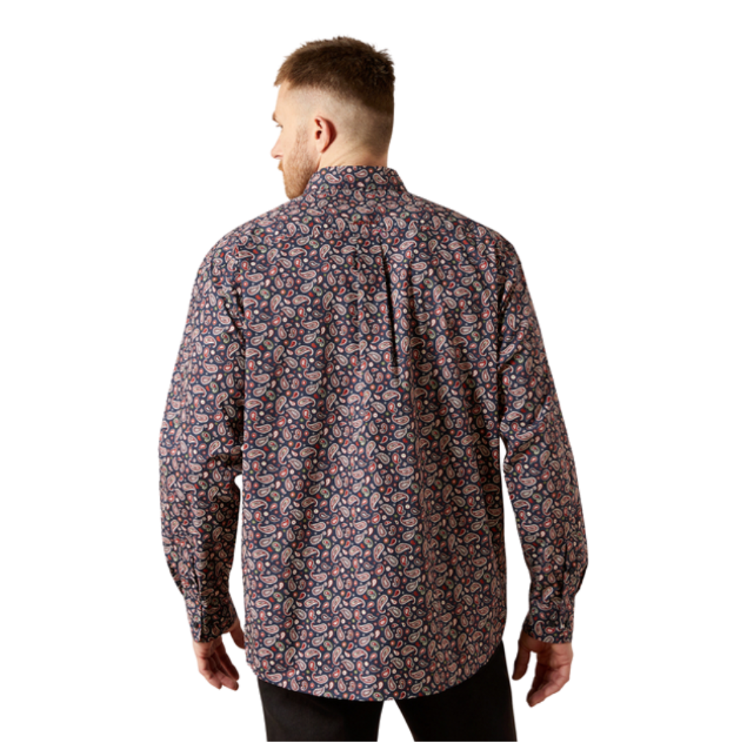 Ariat Men's Wallace Print Navy Shirt