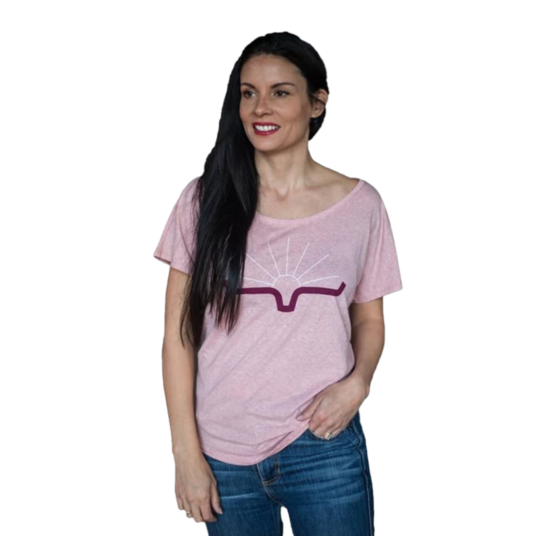 Kimes Ranch Women's Sunrise Tee In Desert Pink Tee Shirt
