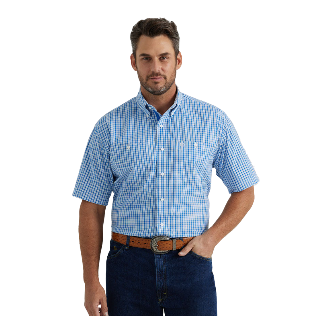 Wrangler Men's George Strait Blue Shirt