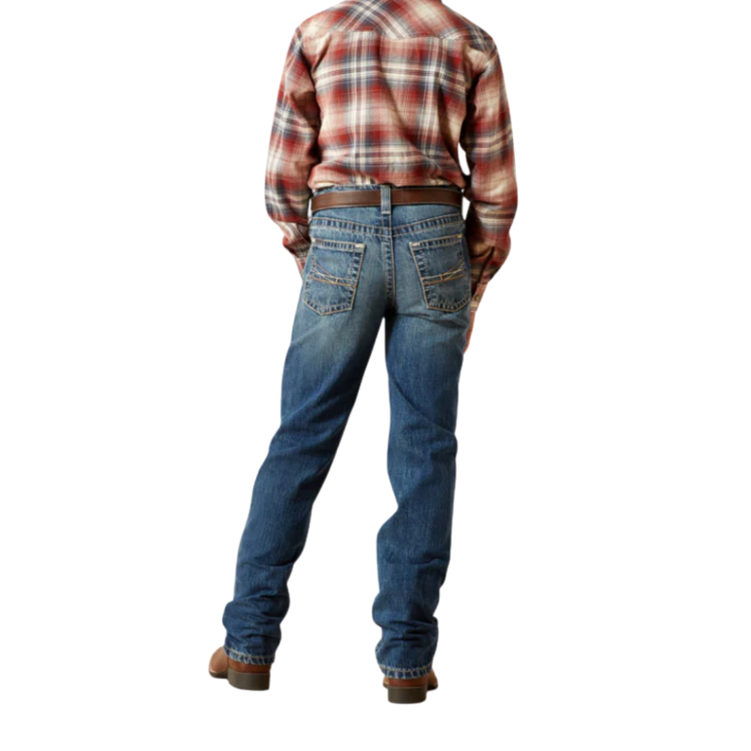 Ariat Youth Boy's B5 Slim Fit Lucas Blue Jeans