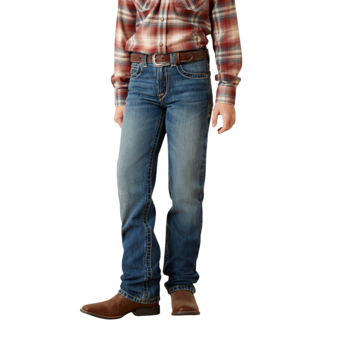 Ariat Youth Boy's B5 Slim Fit Lucas Blue Jeans