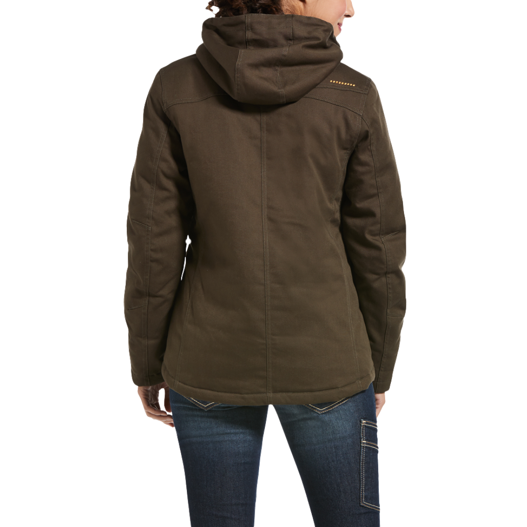 Ariat Women's Rebar Duracanvas Insulated Work Brown Jacket