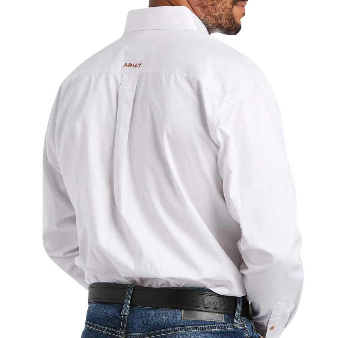 Ariat Men's Twill Classic Button Down White Shirt