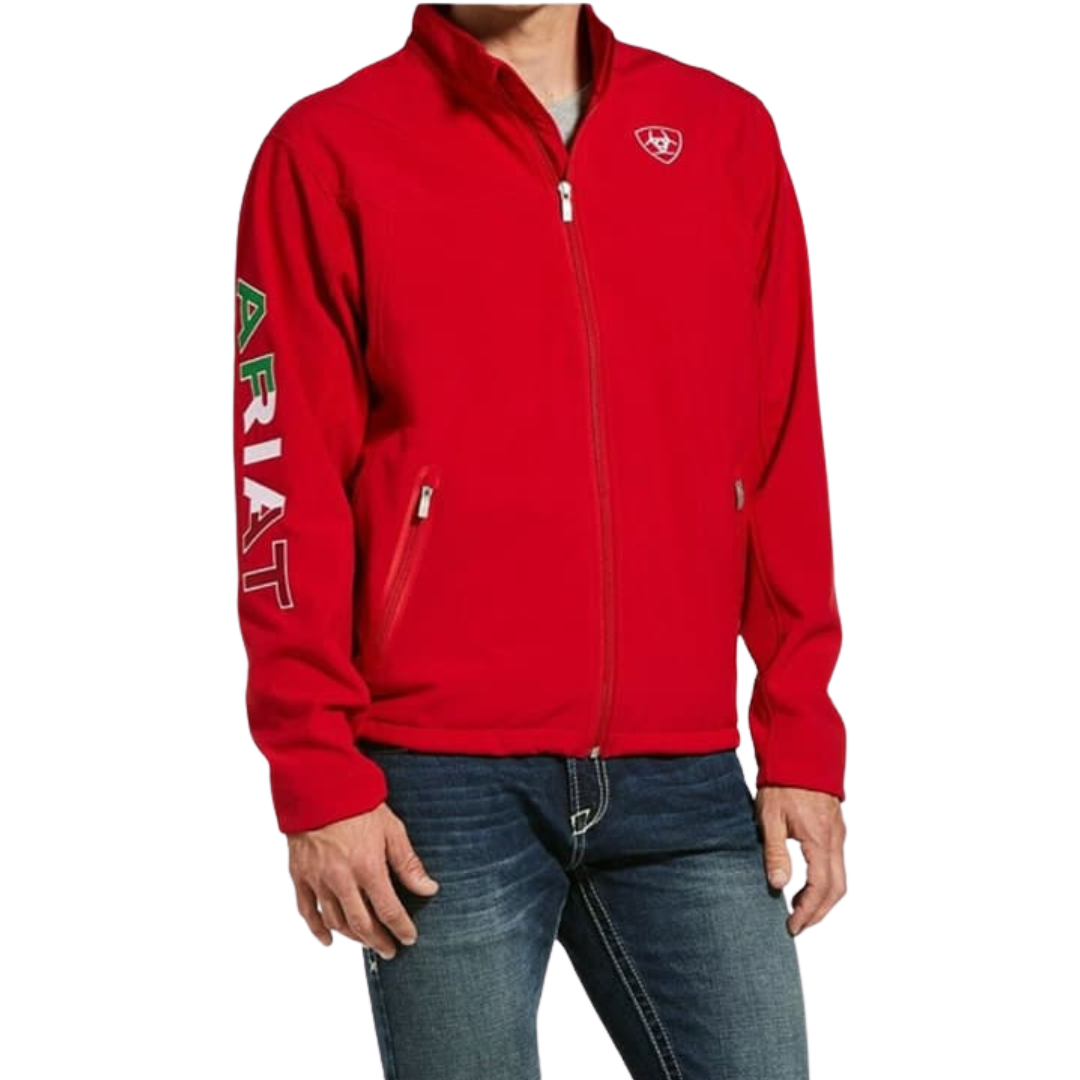 Ariat Men's New Team Mexico Softshell Red Jacket