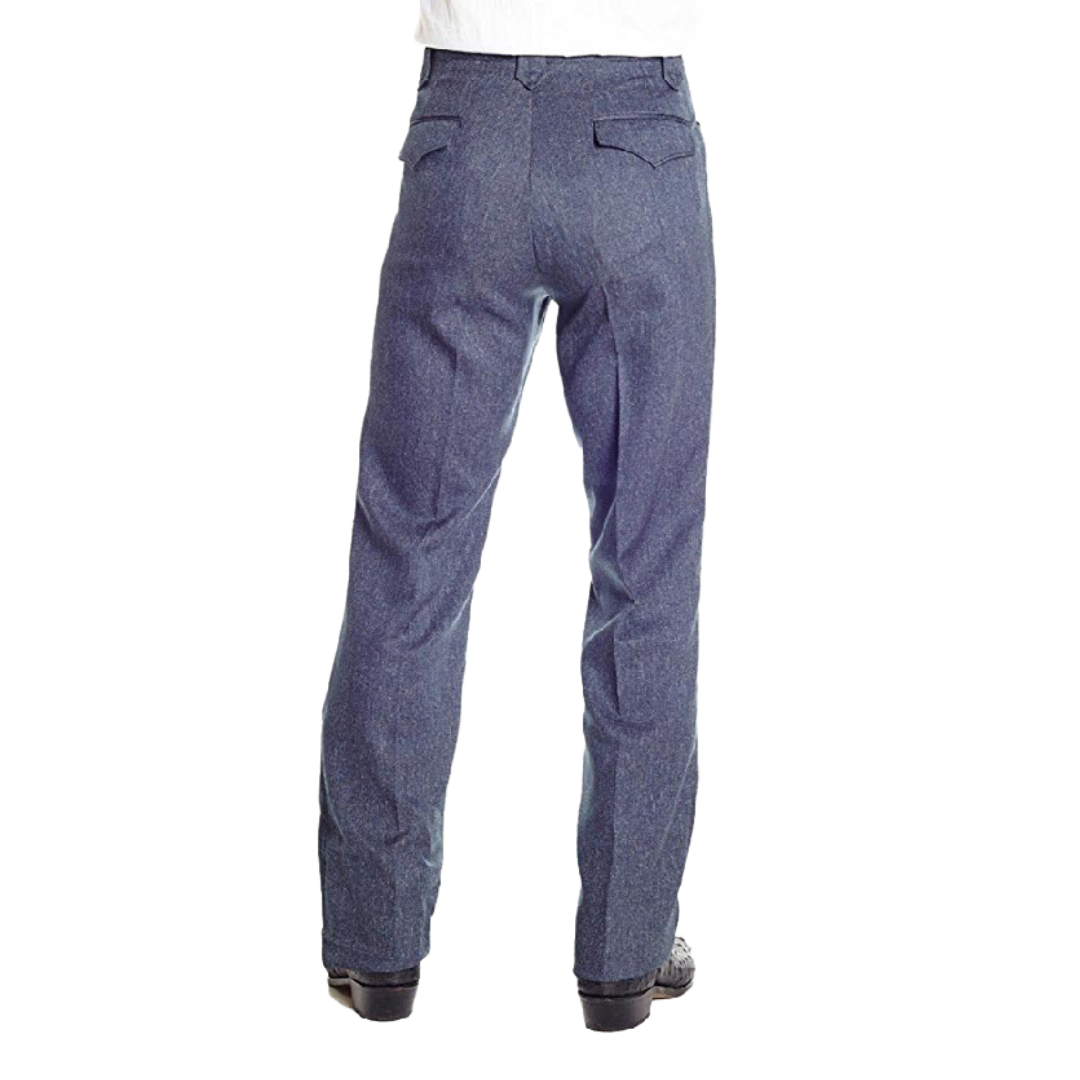 Sidran Men's Heather Navy Dress Ranch Pants