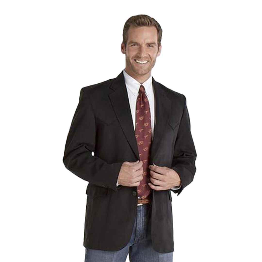 Sidran Men's Houston Microsuede Sport Black Coat