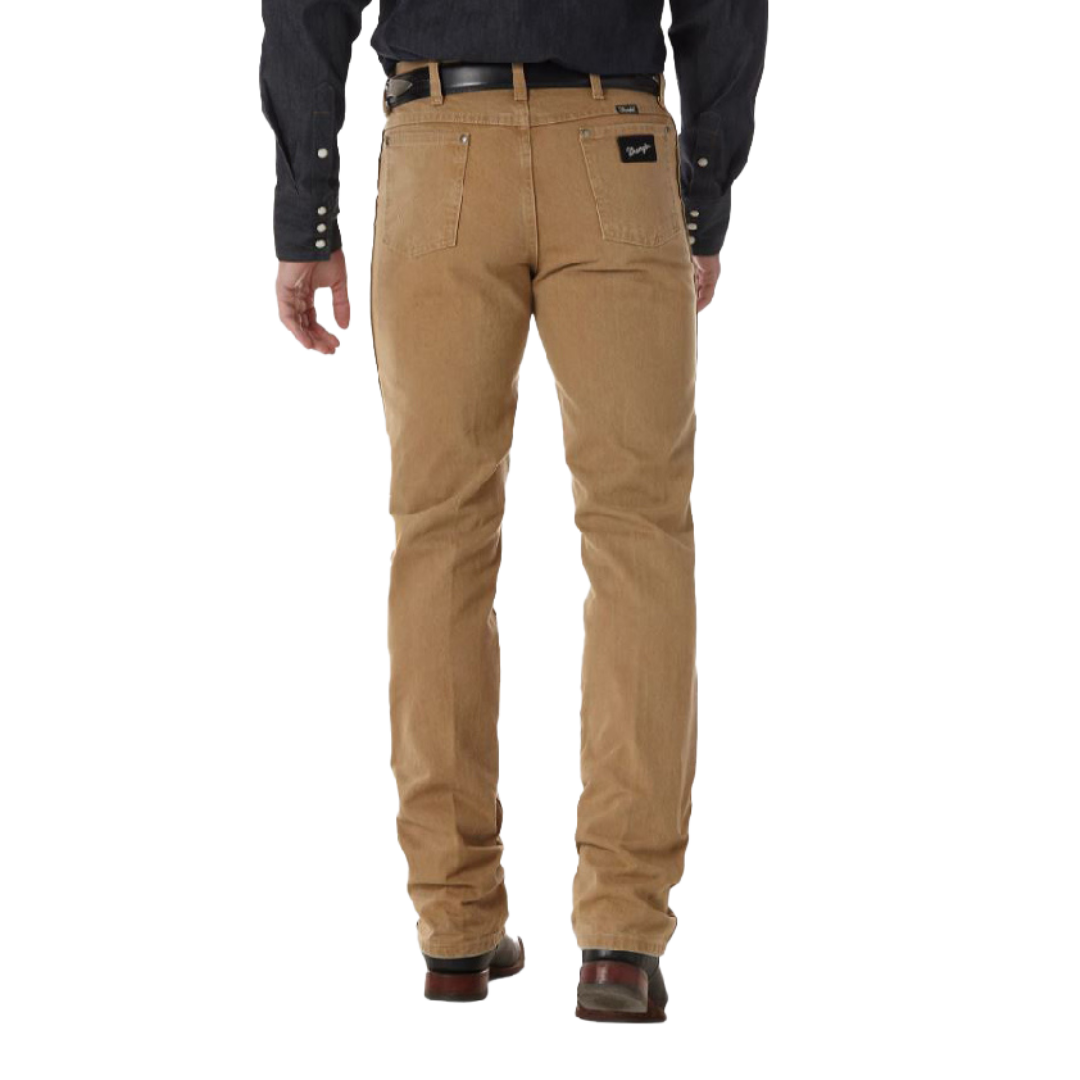 Wrangler Men's Cowboy Cut Silver Edition Slim Tan Jeans