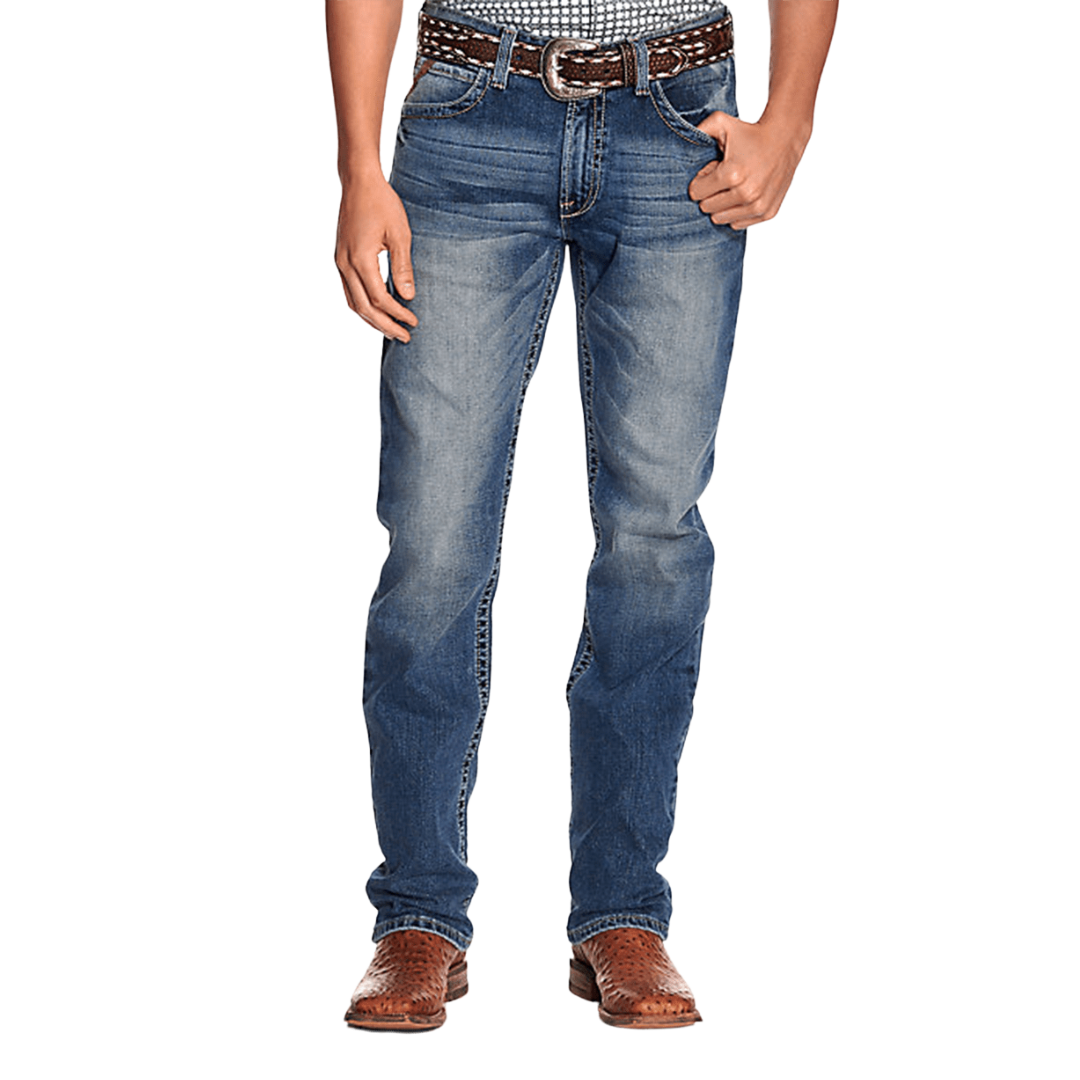 Ariat Men's Shoreway Dakota Relaxed Fit Straight Blue Jeans