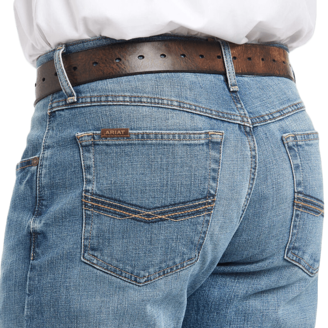 Ariat Men's Low Rise Legacy Stackable Straight Blue Jeans