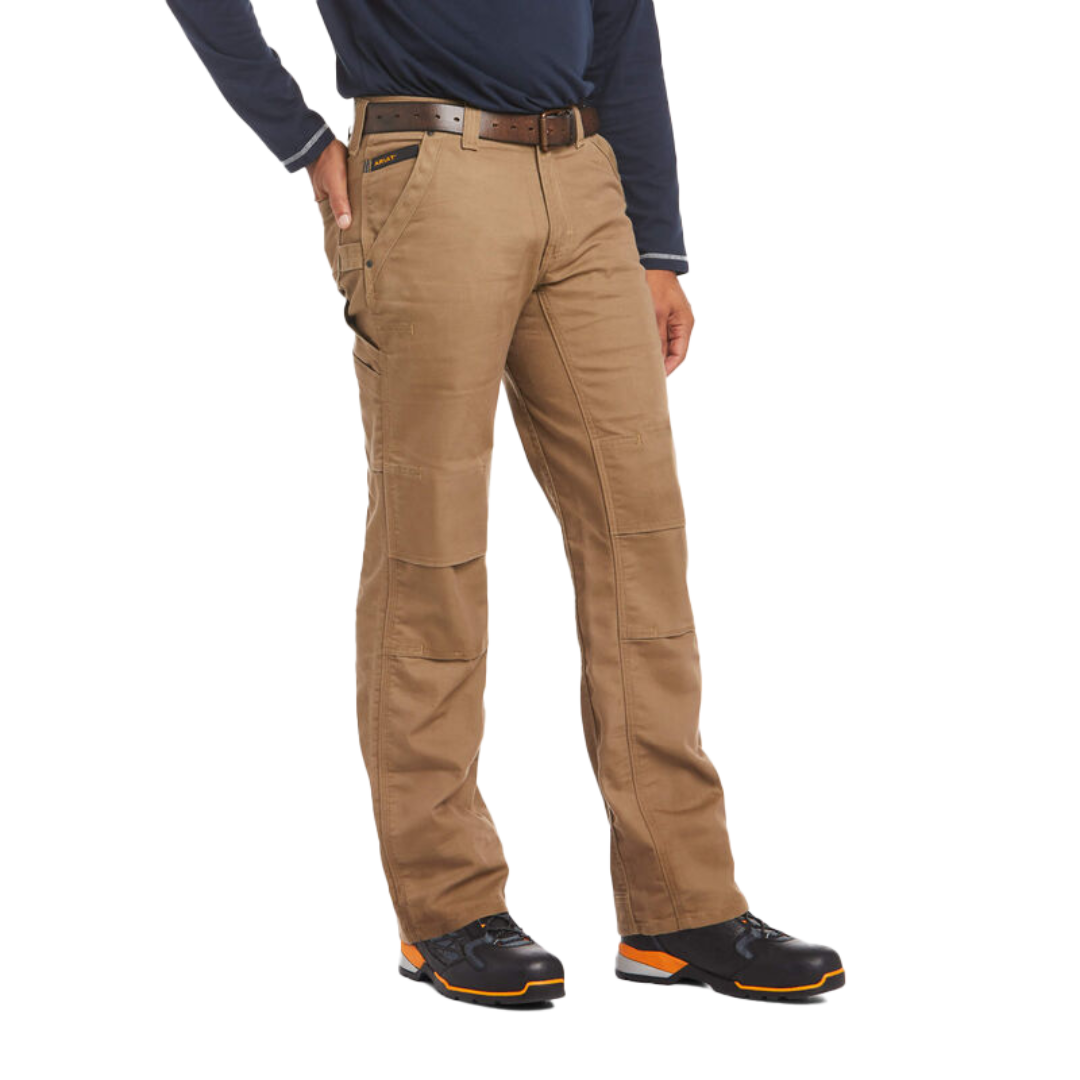 Ariat Men's Durastrech Canvas Utility Light Brown Pants