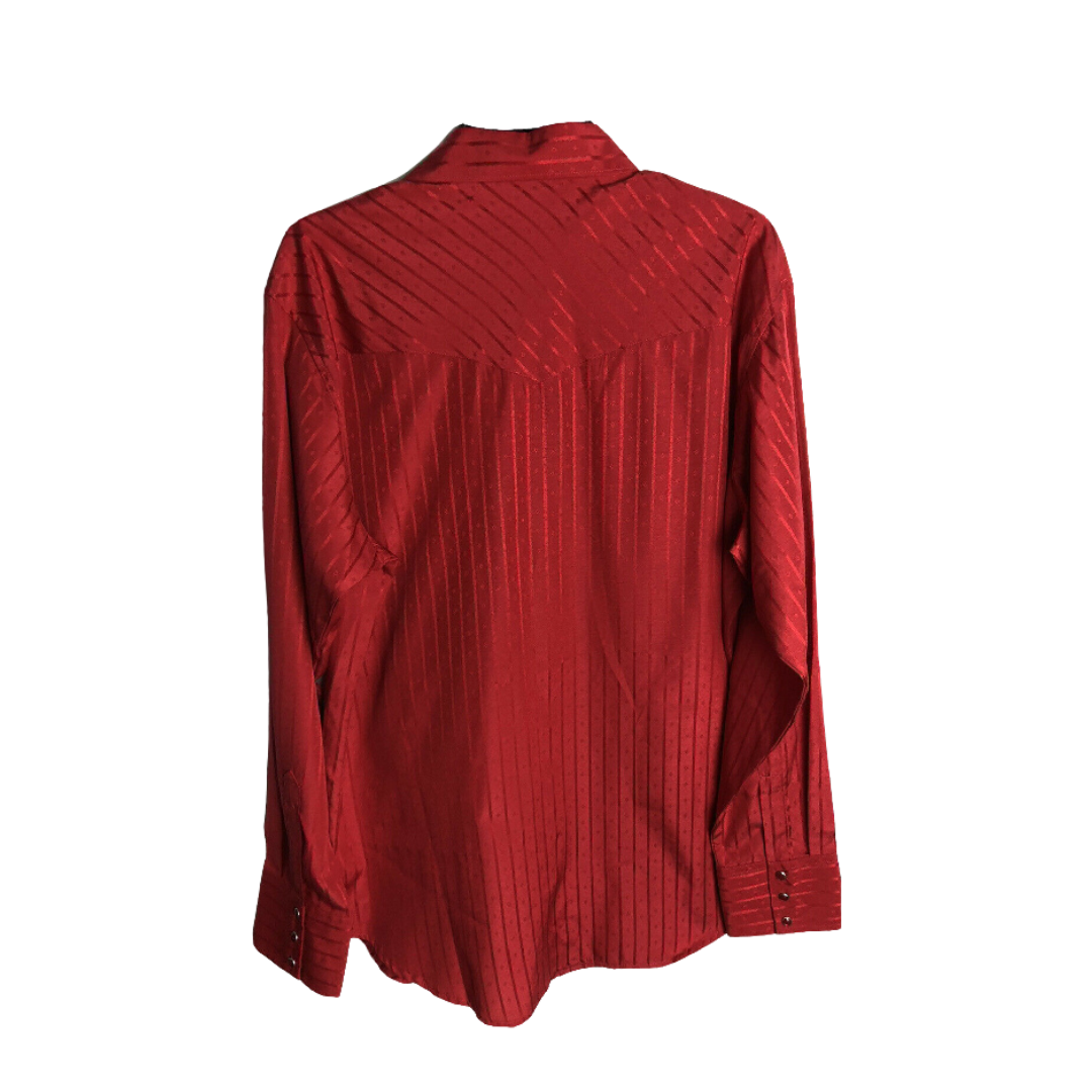 Wrangler Silver Edition Red Western Shirt