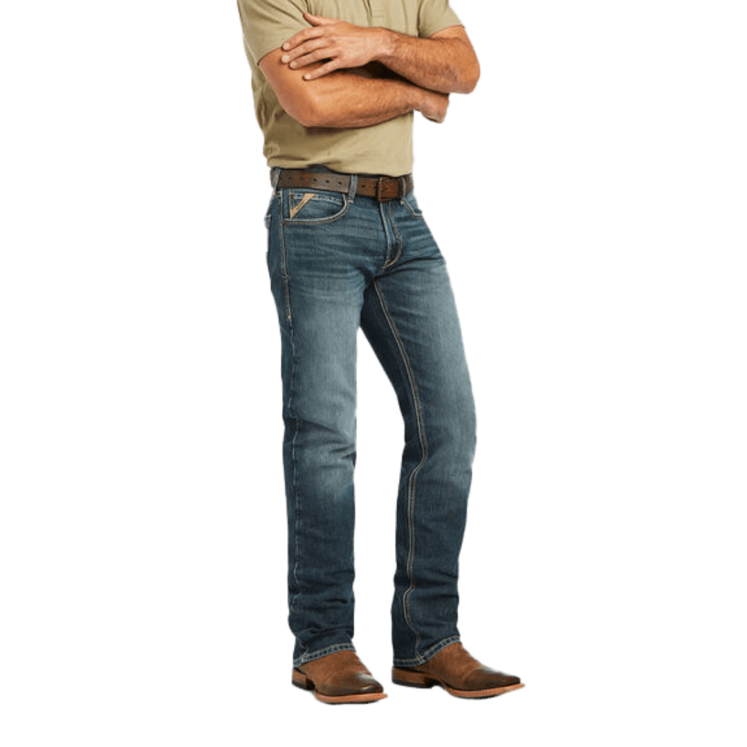 Ariat Men's Stretch Seneca Straight Blue Jeans