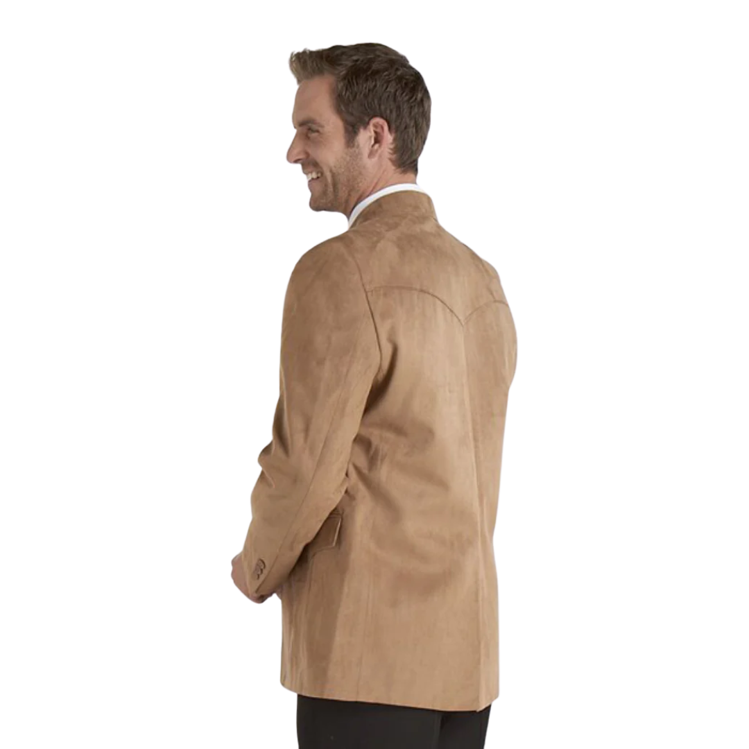 Sidran Men's Small Houston Microsuede Camel Coat