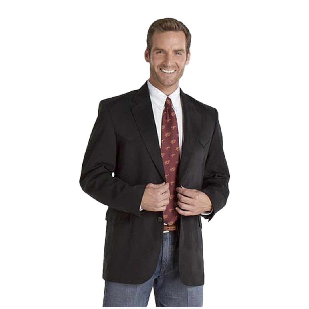 Sidran Men's Houston Microsuede Sport Black Coat
