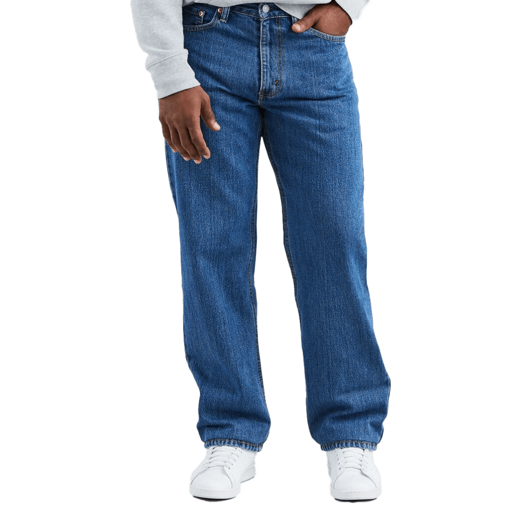 Levi Strauss Men's 550 Relaxed Mid Rise Blue Jeans