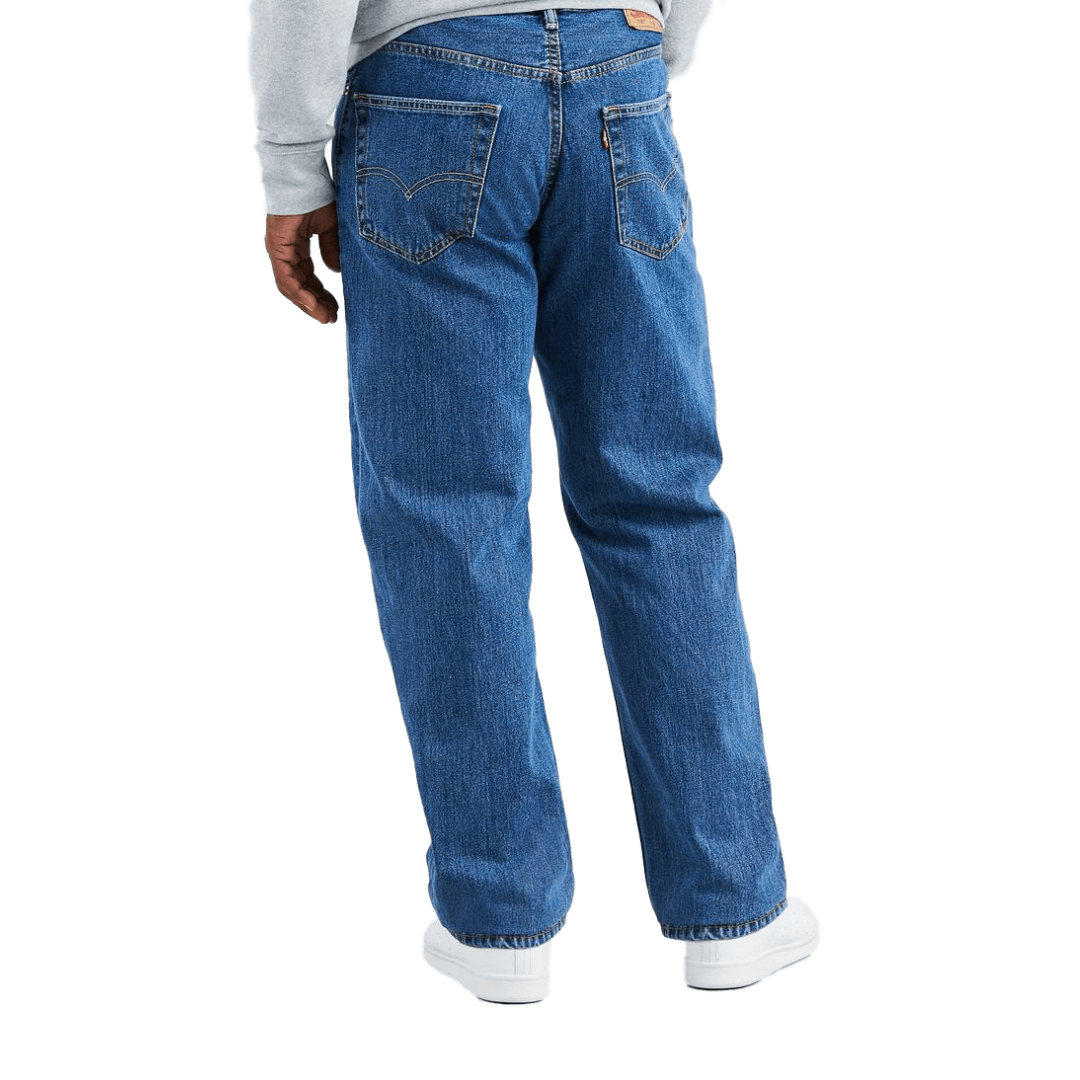 Levi Strauss Men's 550 Relaxed Mid Rise Blue Jeans