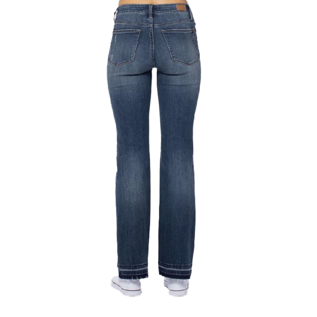 Judy Blue Women's Mid Rise Dark Wash Jeans
