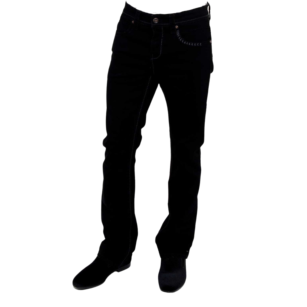 Platini Men's Holt Dark Wash Black Jeans
