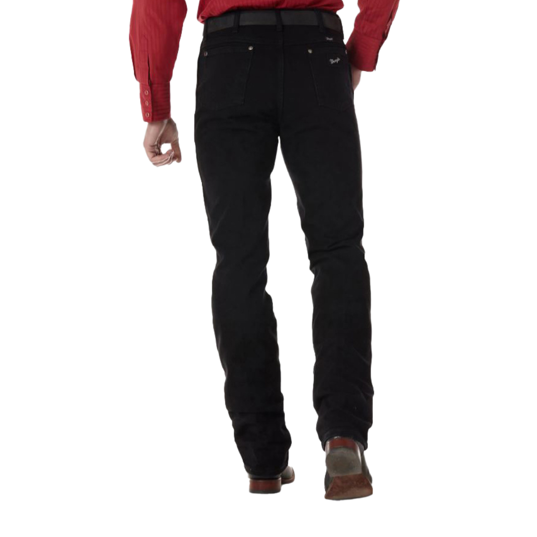 Wrangler Men's Cowboy Cut Silver Edition Slim Black Jeans