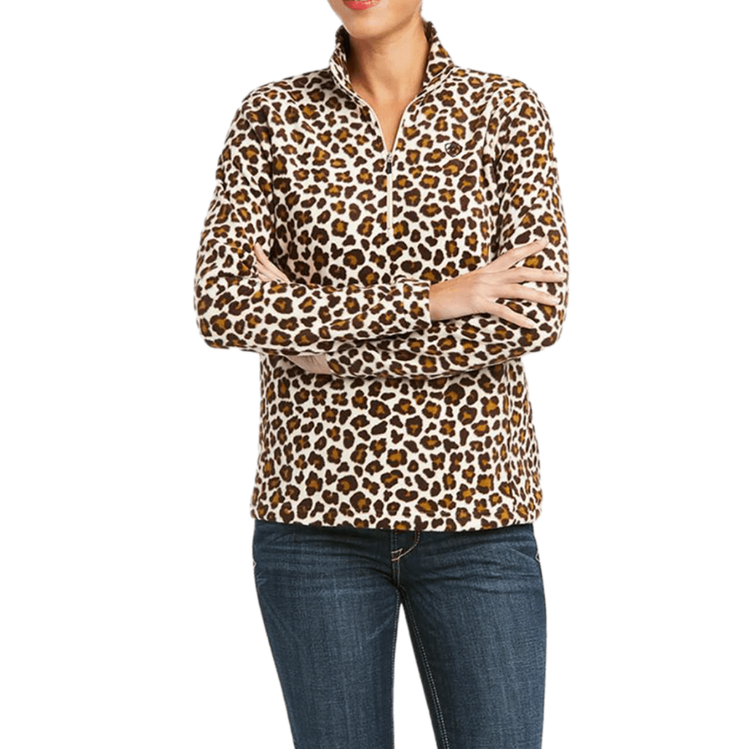 Ariat Women's Printed Fleece Leopard Multicolor Sweatshirt