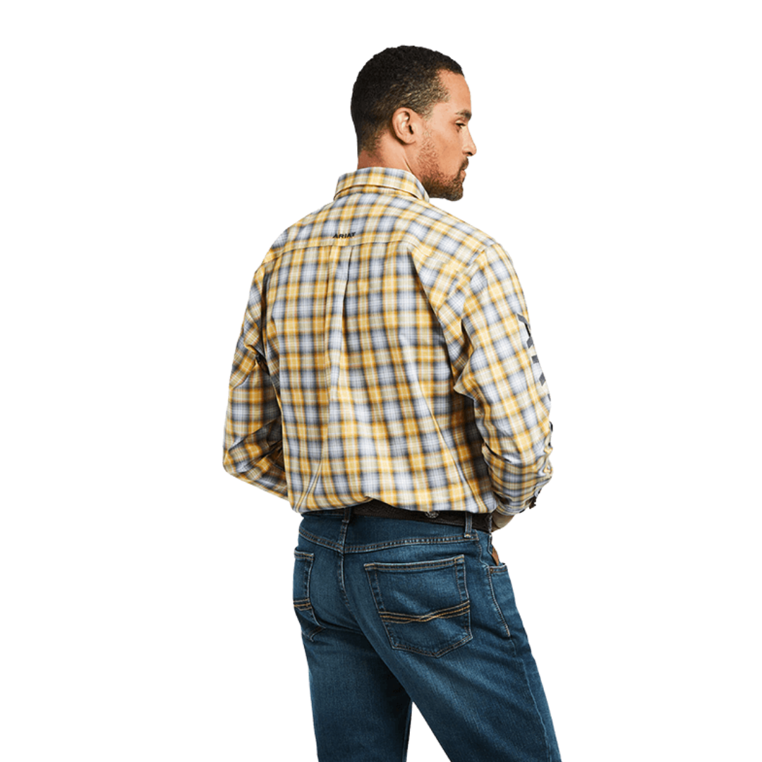Ariat Men's Pro Series Team Olen Classic Yellow Shirt