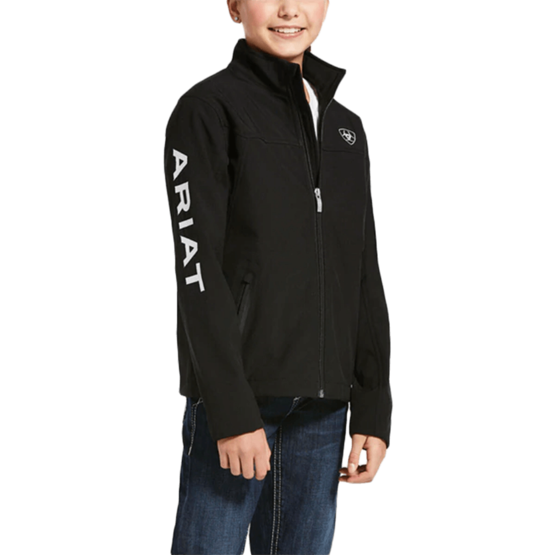 Ariat Youth Girl's New Team Softshell Black Jacket