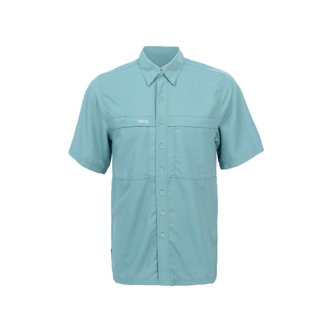 Gameguard Men's Sea Glass Microfiber Blue Shirt - Extra Big