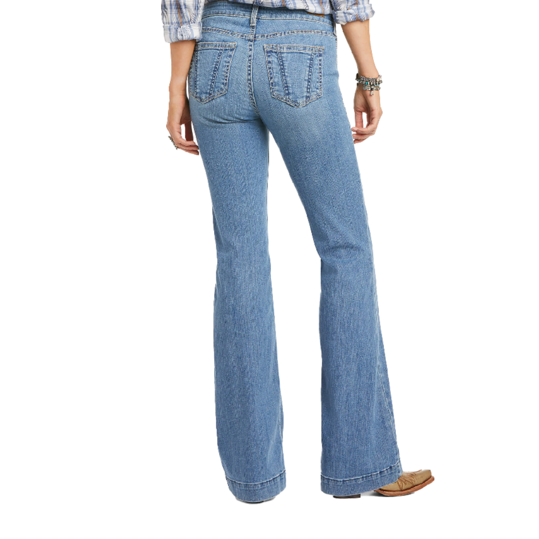Ariat Women's Clothing Trousers High Rise Blue Jeans