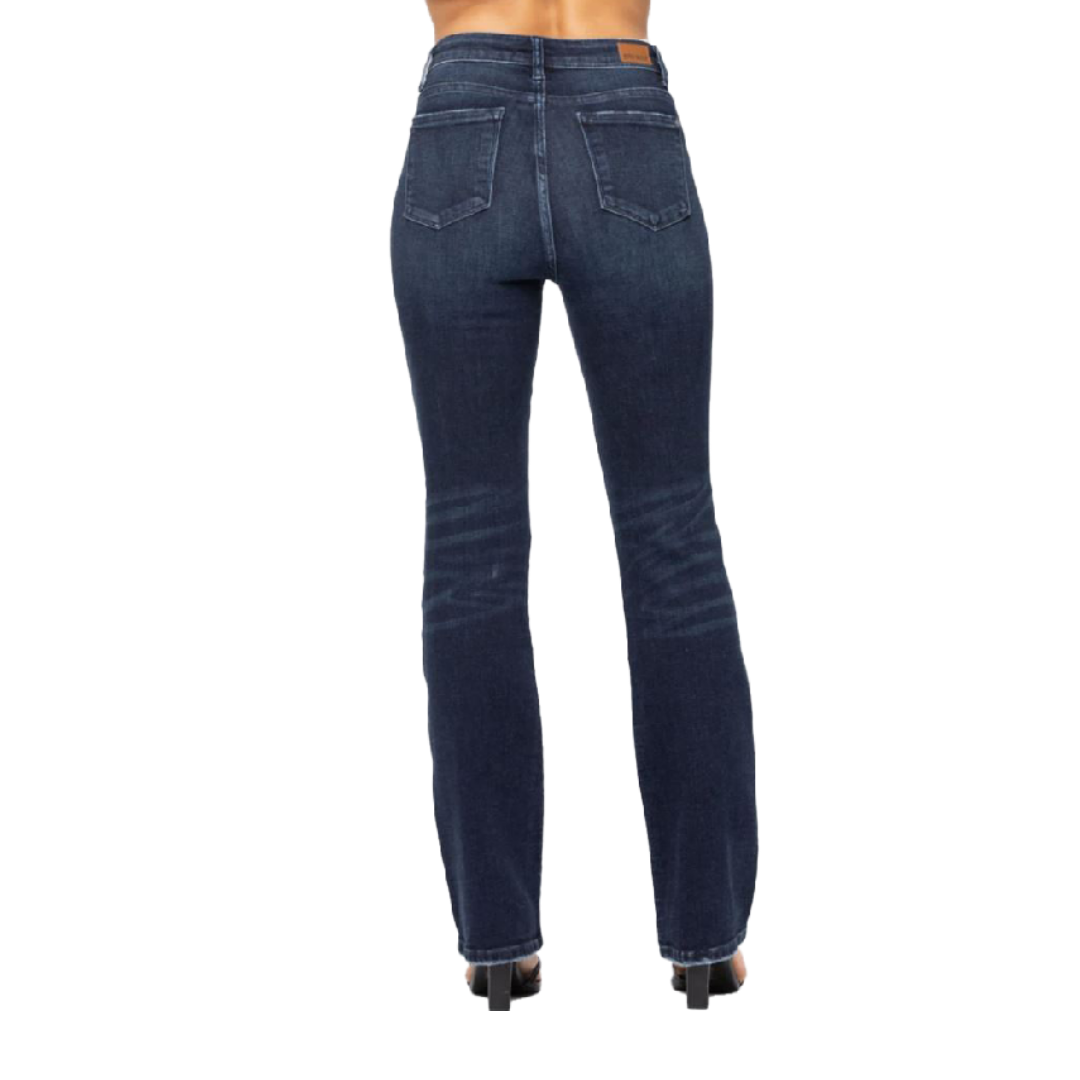 Judy Women's High Rise Slim Bootcut Blue Jeans
