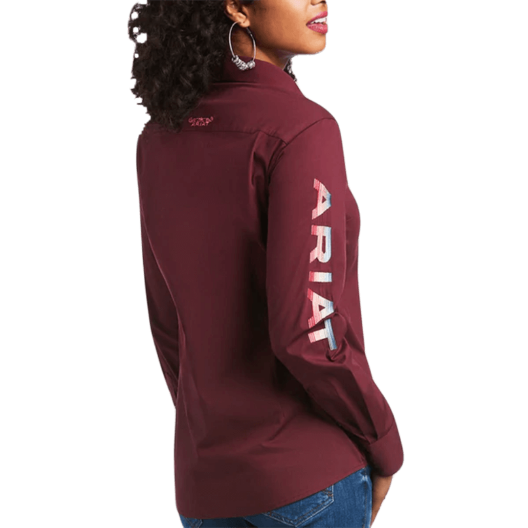 Ariat Women's Team Kirby Stretch Red Shirt