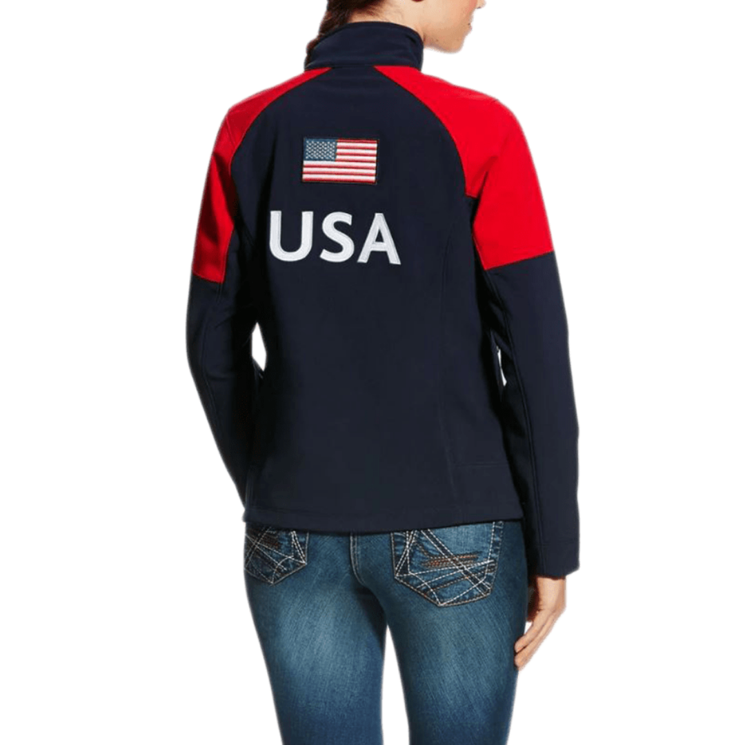 Ariat Women's Global Team Usa Softshell Navy Jacket