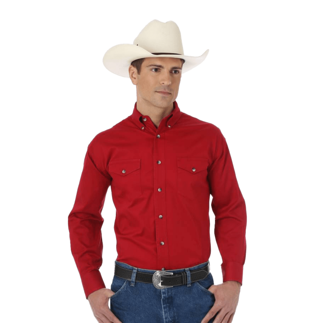 Wrangler Men's Painted Desert Button Down Red Shirt - Big & Tall