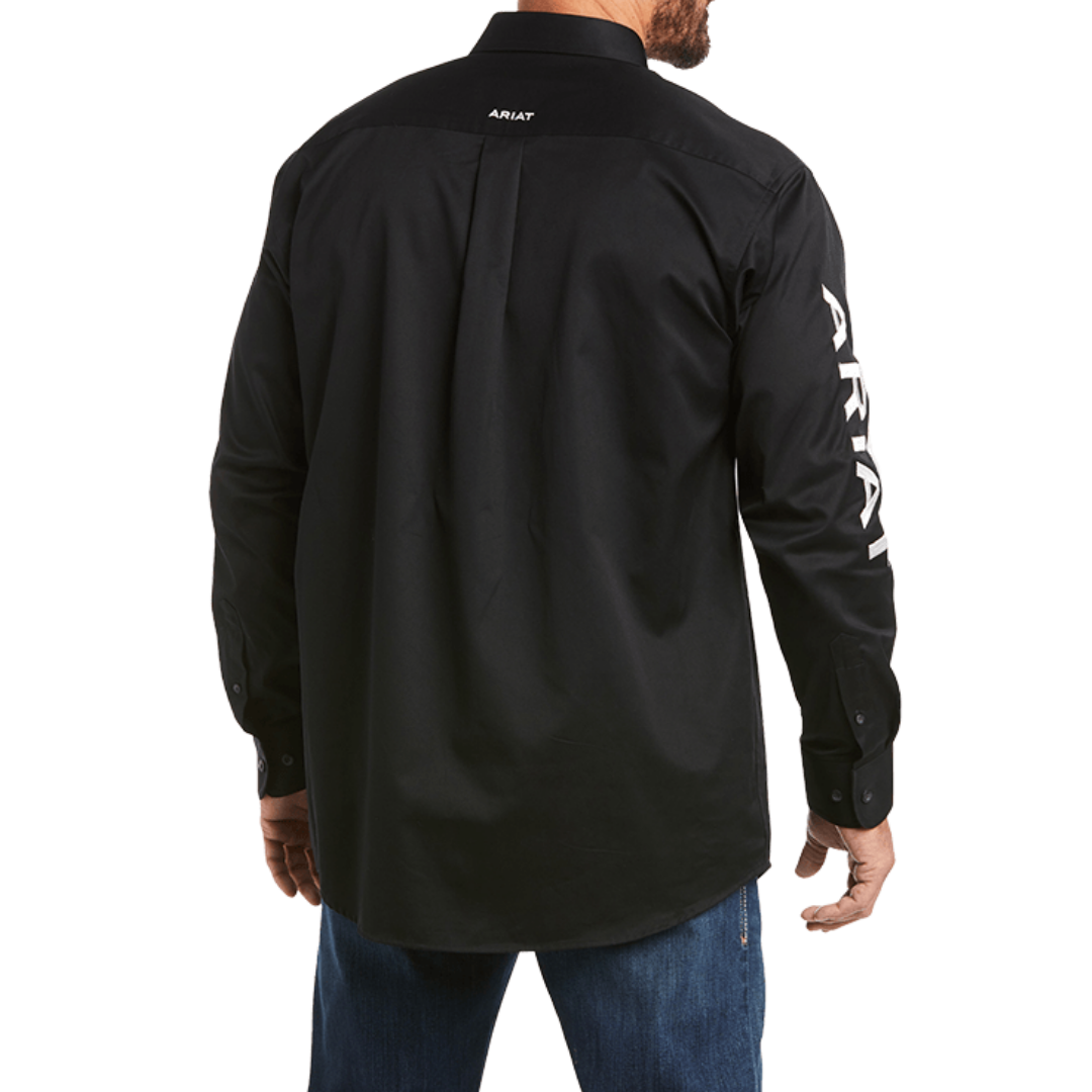 Ariat Men's Team Logo Twill Black Shirt - 3X